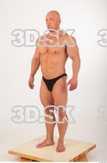 Whole body modeling swim suit photo reference of Sebastian 0014